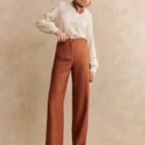 NWOT Sezane Martin Trousers Caramel Size 38